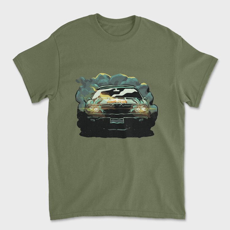 Car Shadow, Unisex Men's T-Shirt