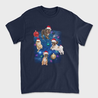 Xmas Dogs, Unisex Men's T-Shirt