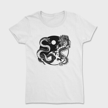 Yin Yang Dragon Snake, Women's T-Shirt