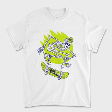 Halloween Skate Skeleton, Unisex Men's T-Shirt