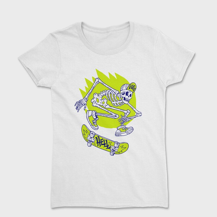 Halloween Skate Skeleton, Women's T-Shirt