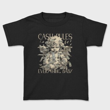 Cash Rules, Kids' T-Shirt