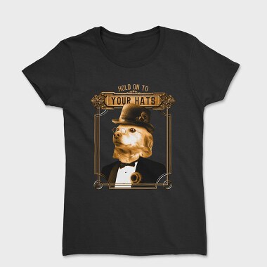 Steampunk Dog Hat, Women's T-Shirt