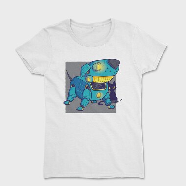 Dog Blue Robot, Women's T-Shirt