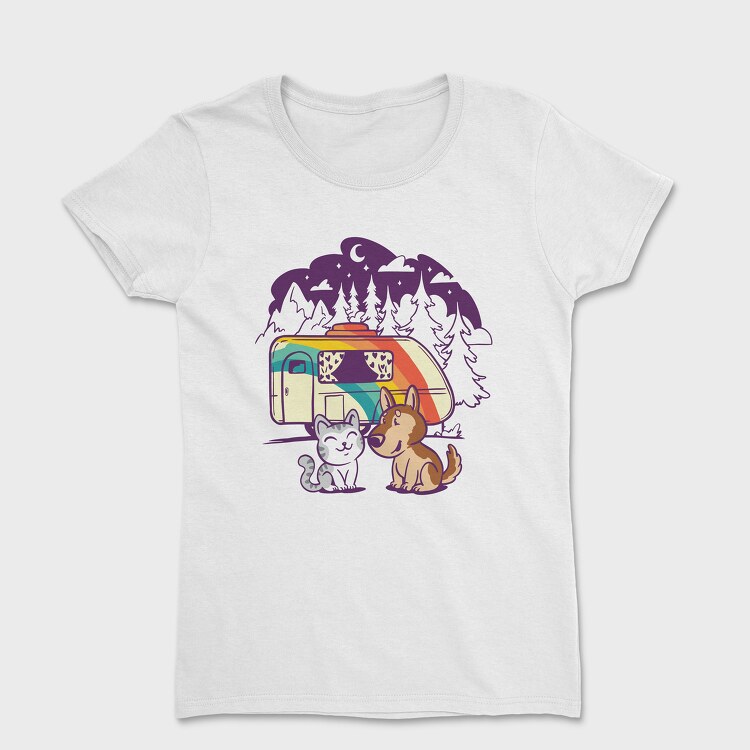 Cat and Dog Caravan, Дамска Тениска