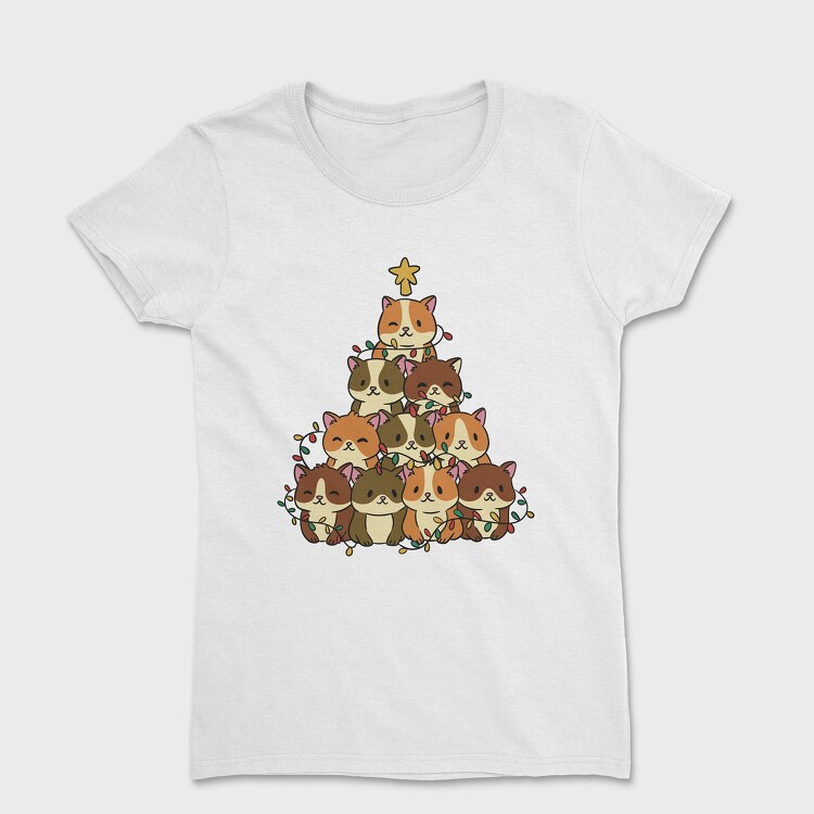 Hamster Christmas Tree, Women's T-Shirt