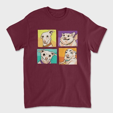 Meme Dogs, Unisex Men's T-Shirt