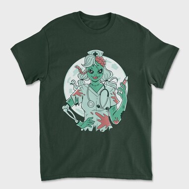 Zombie Nurse, Unisex Men's T-Shirt