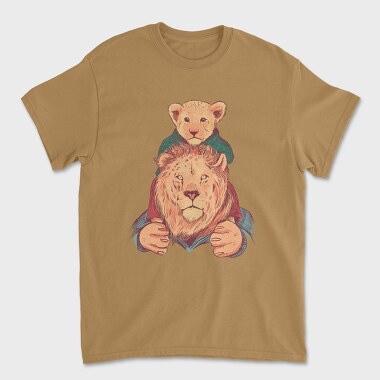 Father And Son Lion, Unisex Men's T-Shirt