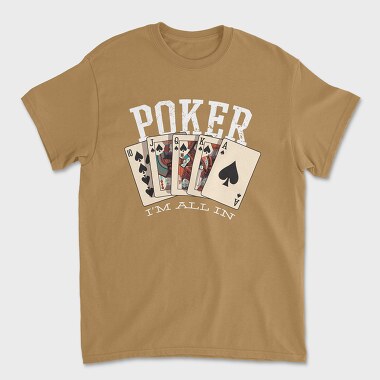 Poker, Unisex Men's T-Shirt