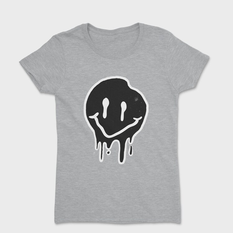 Black Smiley, Women's T-Shirt