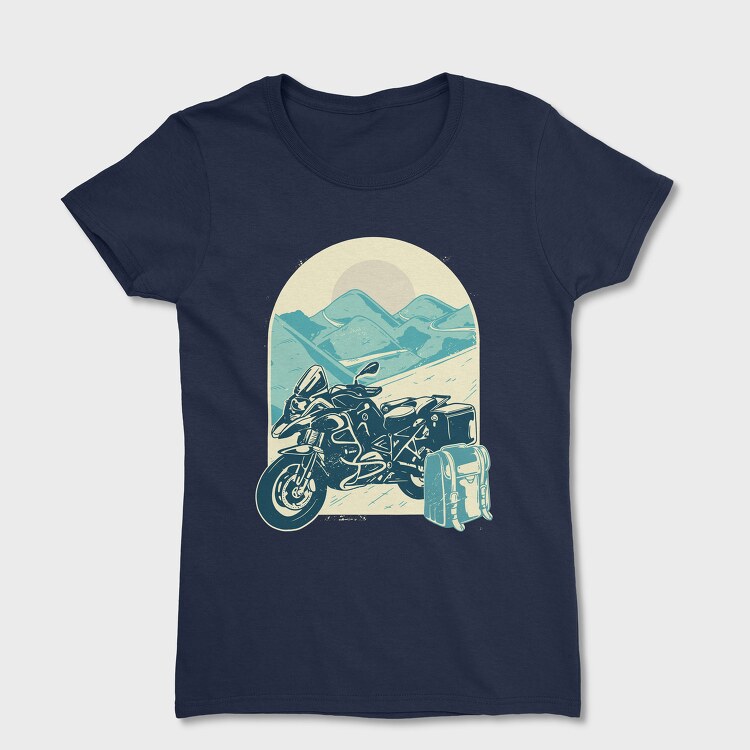 Motorcycle Adventure, Women's T-Shirt