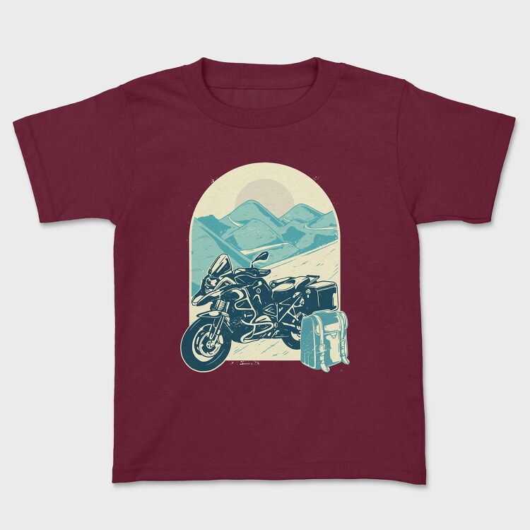 Motorcycle Adventure, Kids' T-Shirt