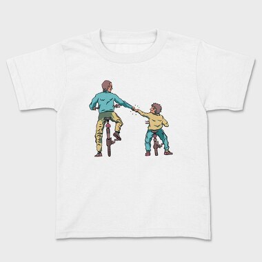 Детска Тениска, Father And Son Bikes