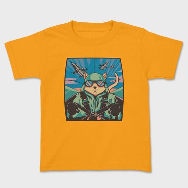 Airplane Cat, Kids' T-Shirt