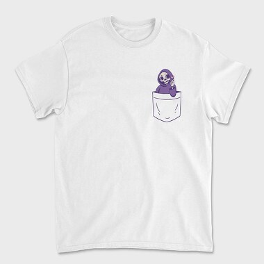Unisex Men's T-Shirt, Grim Reaper Pocket Love