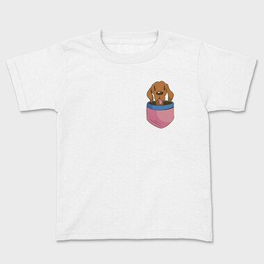 Vizsla Dog Pocket, Kids' T-Shirt