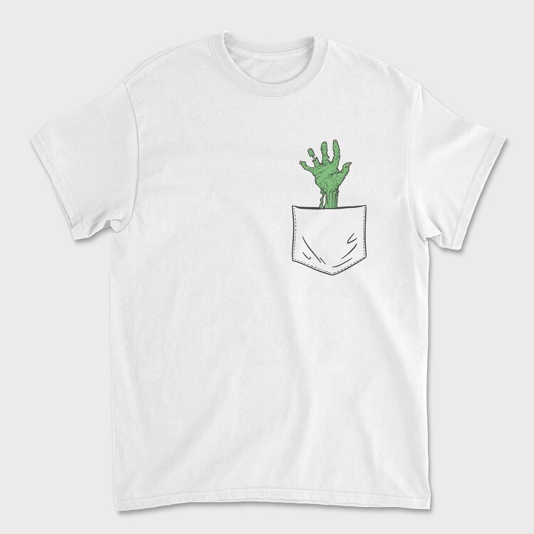 Zombie Hand Pocket, Унисекс Мъжка Тениска
