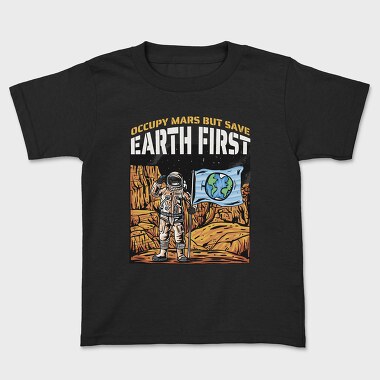 Astronaut in Mars, Kids' T-Shirt