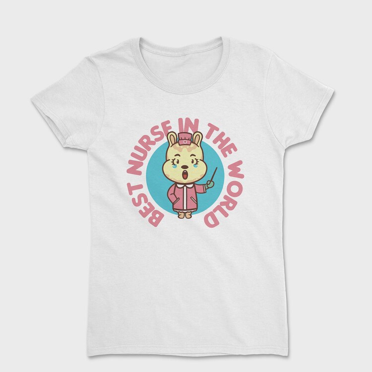 Best Nurse in the World Cartoon, Дамска Тениска