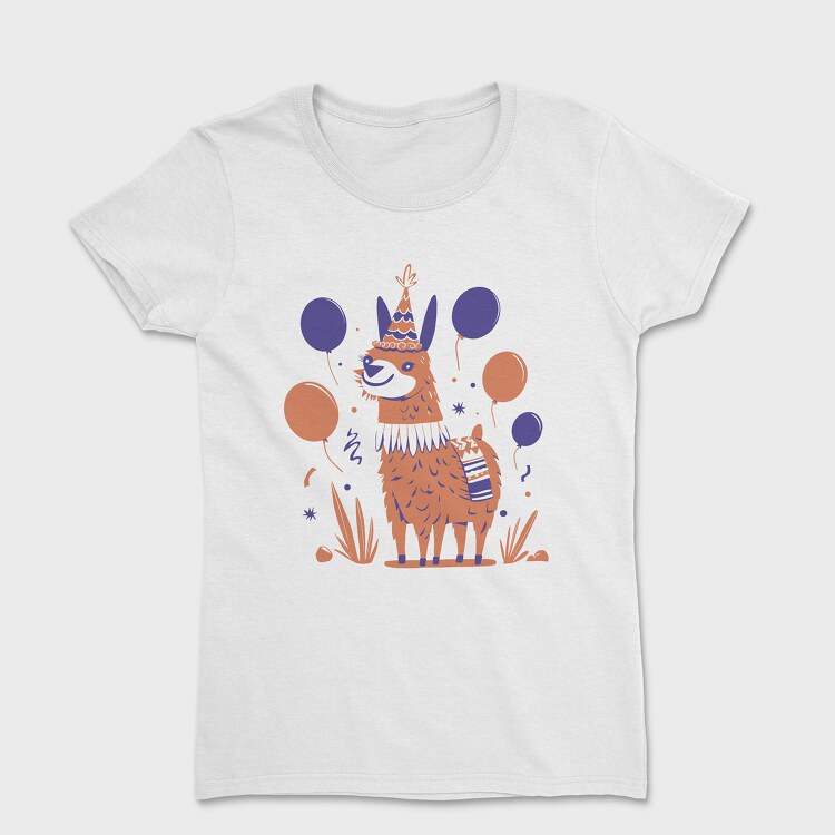 Birthday Llama, Women's T-Shirt