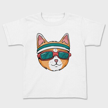 Cat Glasses 2, Kids' T-Shirt