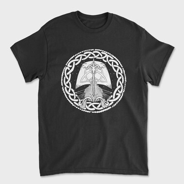 Ship Vikings, Unisex Men's T-Shirt