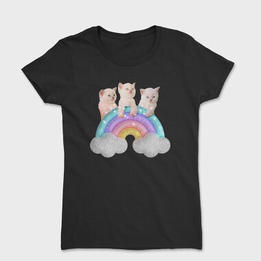 Sparkles Cats, Women's T-Shirt