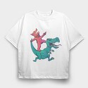 Frog Reading Flowers, Unisex Men's T-Shirt