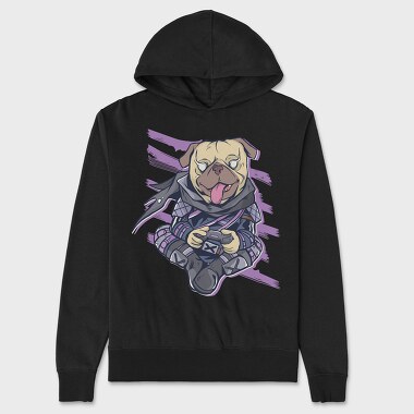 Унисекс Мъжко Суичър, Pug Gamer Ninja