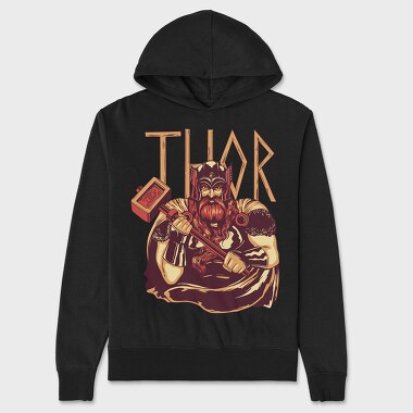 Unisex Men's Hoodie, Thor God Mythology