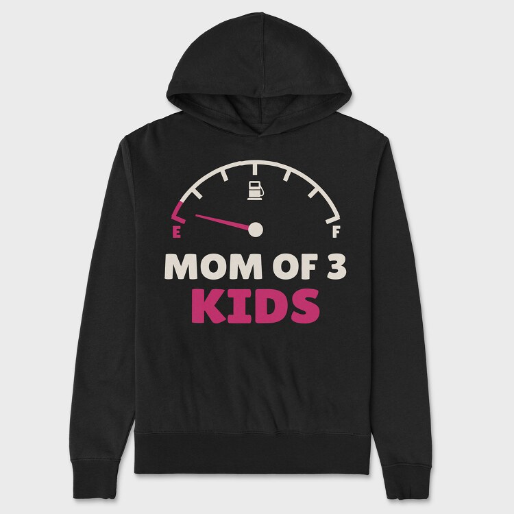 Mom of Three, Унисекс Мъжко Суичър