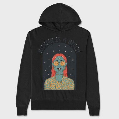 Karma Middle Finger, Unisex Men's Hoodie