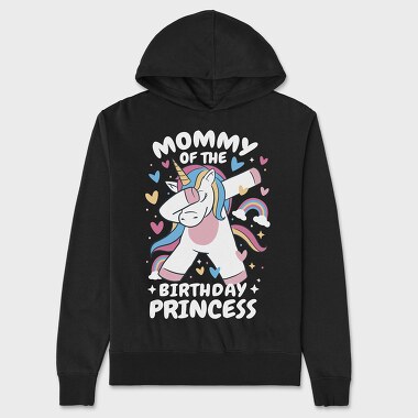Mommy of the Birthday Princess, Unisex Men's Hoodie