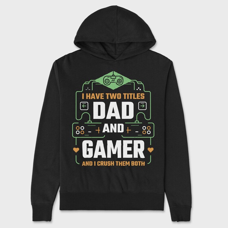 Dad Gamer, Unisex Men's Hoodie