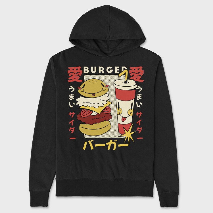 Burger Soda, Unisex Men's Hoodie