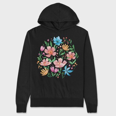 Wild Flowers, Unisex Men's Hoodie