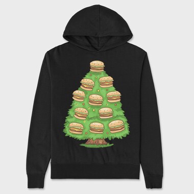 Burger Tree, Unisex Men's Hoodie