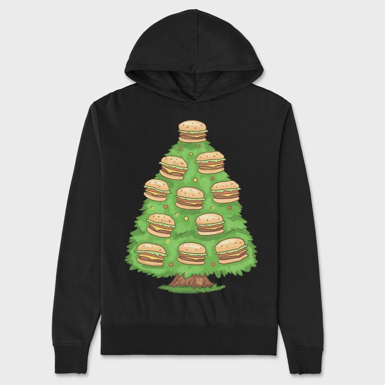 Burger Tree, Unisex Men's Hoodie