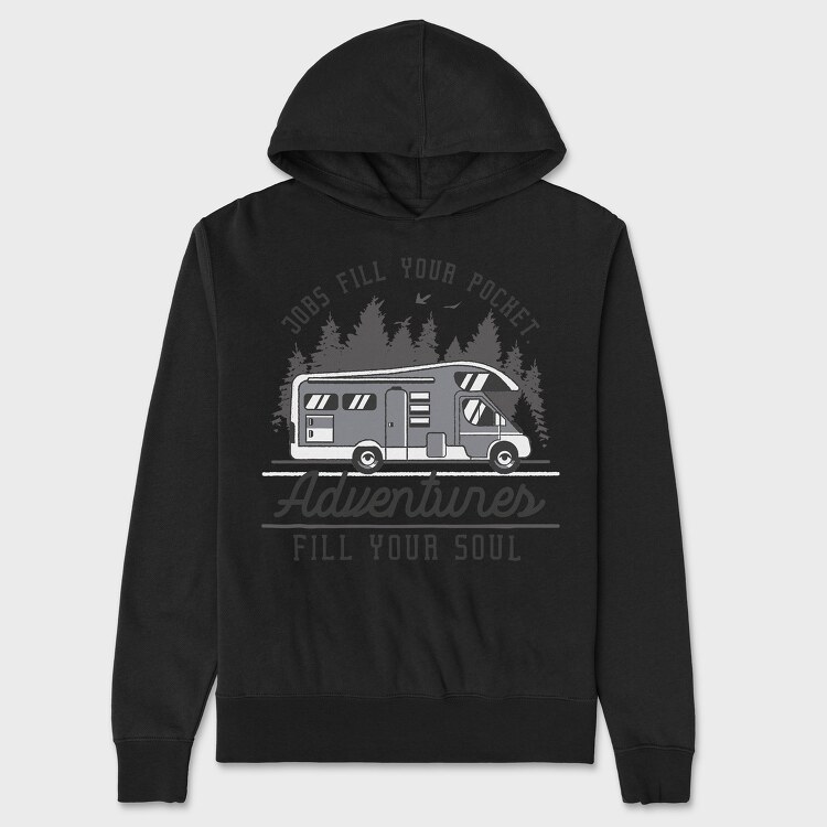 Adventures Fill Your Soul Van Life, Unisex Men's Hoodie