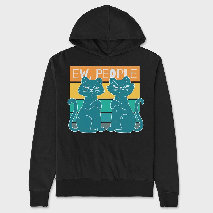 Ew People Cats, Unisex Men's Hoodie