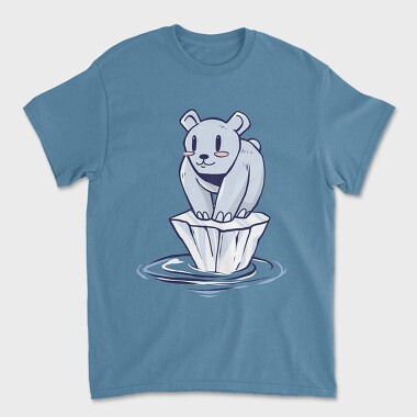 Polar Bear Alone, Unisex Men's T-Shirt