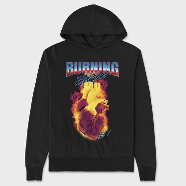 Unisex Men's Hoodie, Burning Mixtapes