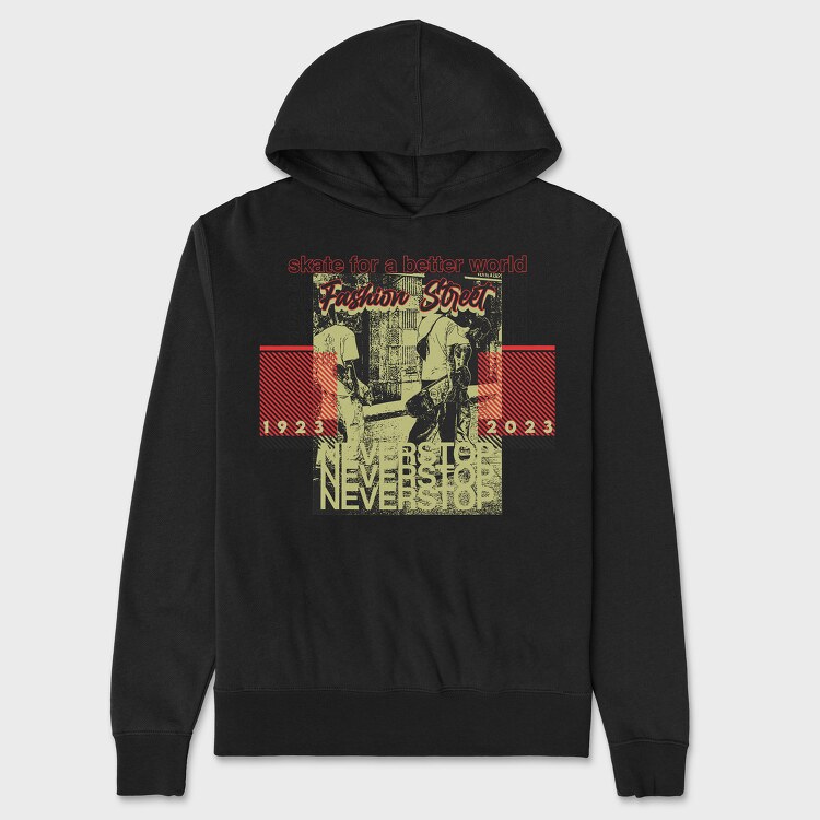 Never Stop 1, Unisex Men's Hoodie