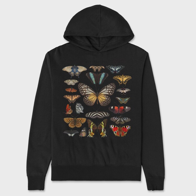 Butterflies Catalog, Unisex Men's Hoodie