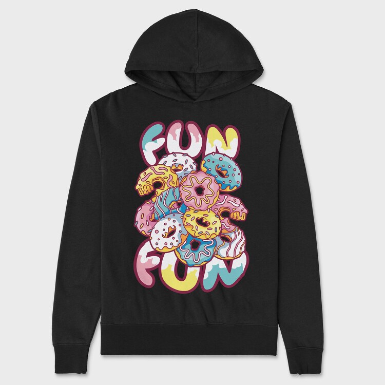 Fun Donuts, Unisex Men's Hoodie