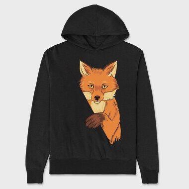 Fox Illustration, Unisex Men's Hoodie