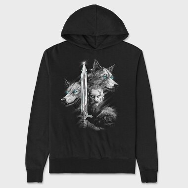 Viking and Wolves, Унисекс Мъжко Суичър