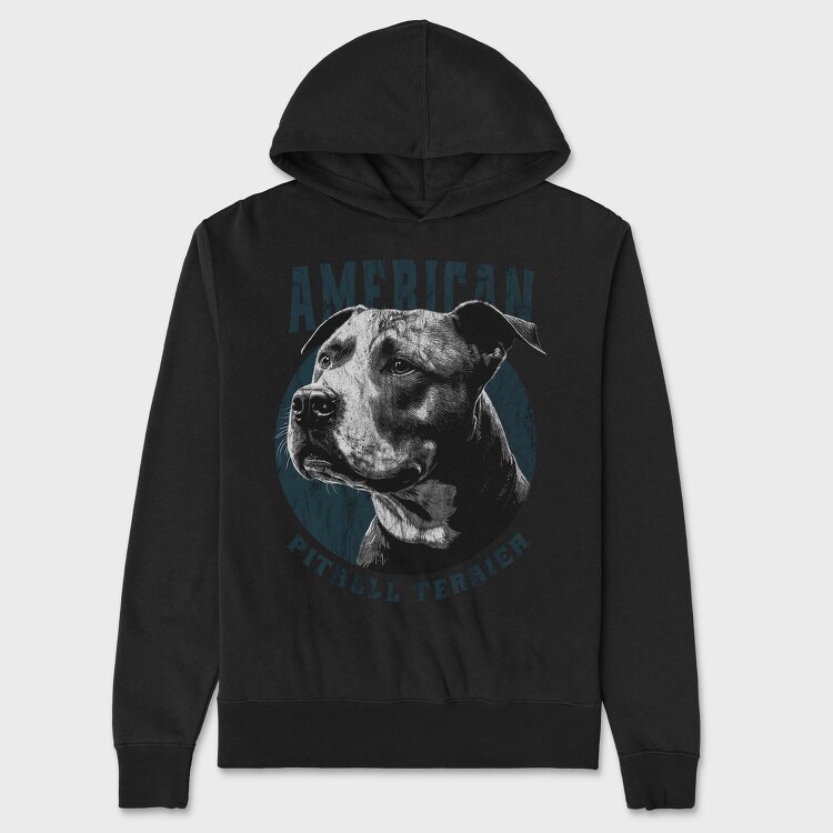 American Bull Terrier, Unisex Men's Hoodie