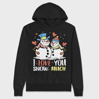 Snowman Love, Unisex Men's Hoodie
